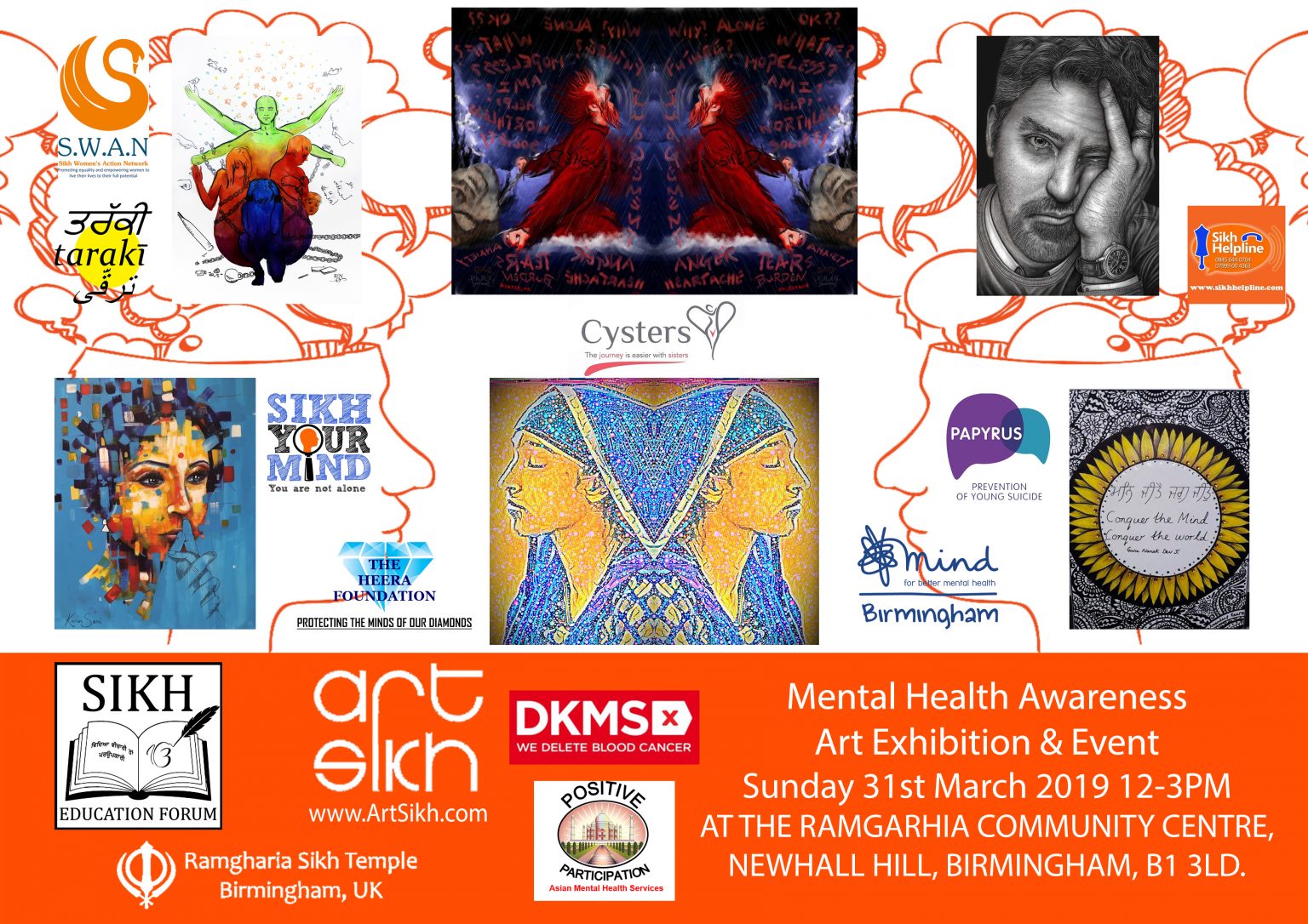 Mental Health Awareness Event & Art Exhibition 31.03.2019 – Art Sikh
